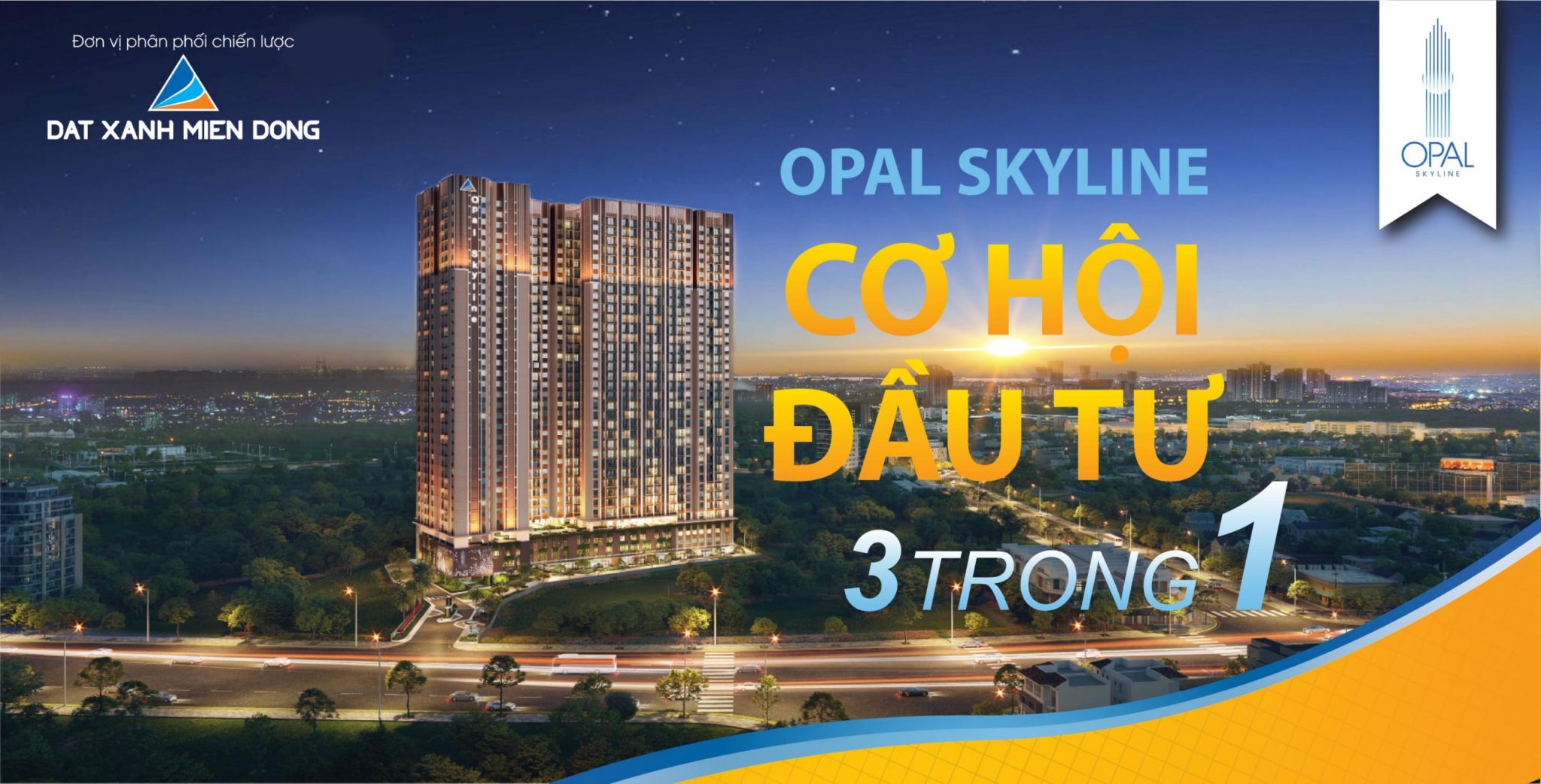 Phối cảnh căn hộ Opal Skyline Thuận An