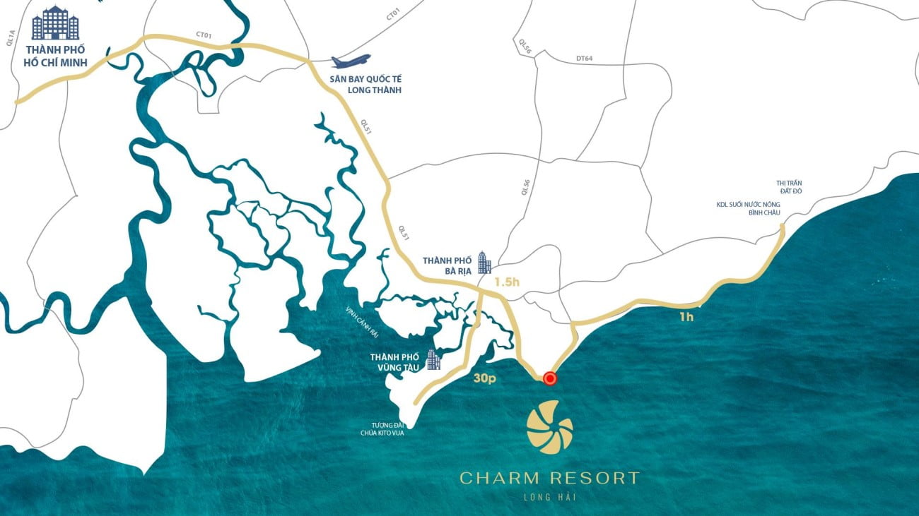 Vị trí Charm Resort Long Hải