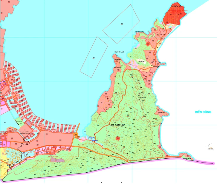 Bản đồ quy hoạch xã Cam Lập Cam Ranh