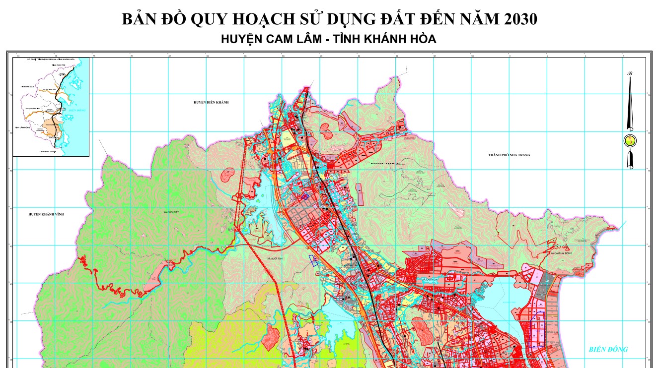 Bản đồ quy hoạch Cam Lâm Khánh Hòa
