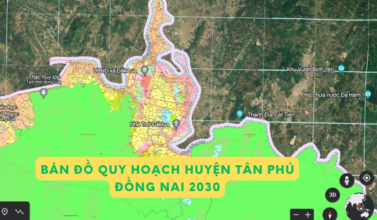 Bản đồ quy hoạch huyện Tân Phú Đồng Nai 2030