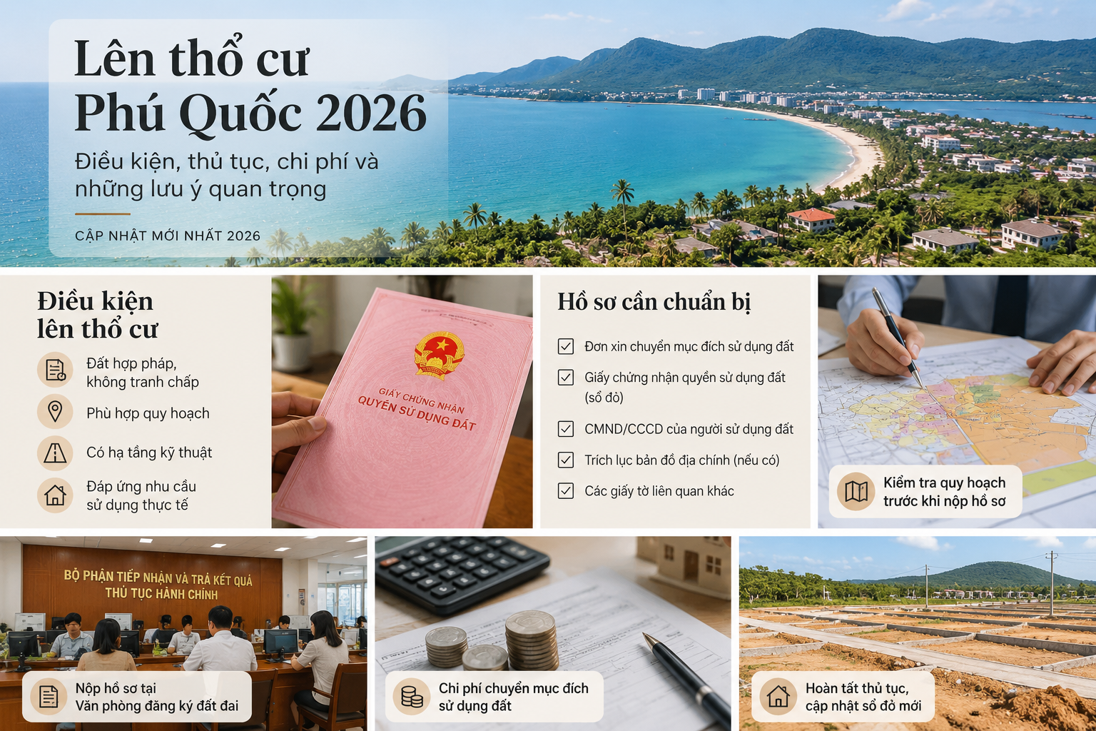 Hình minh họa thủ tục chuyển mục đích sử dụng đất tại Phú Quốc
