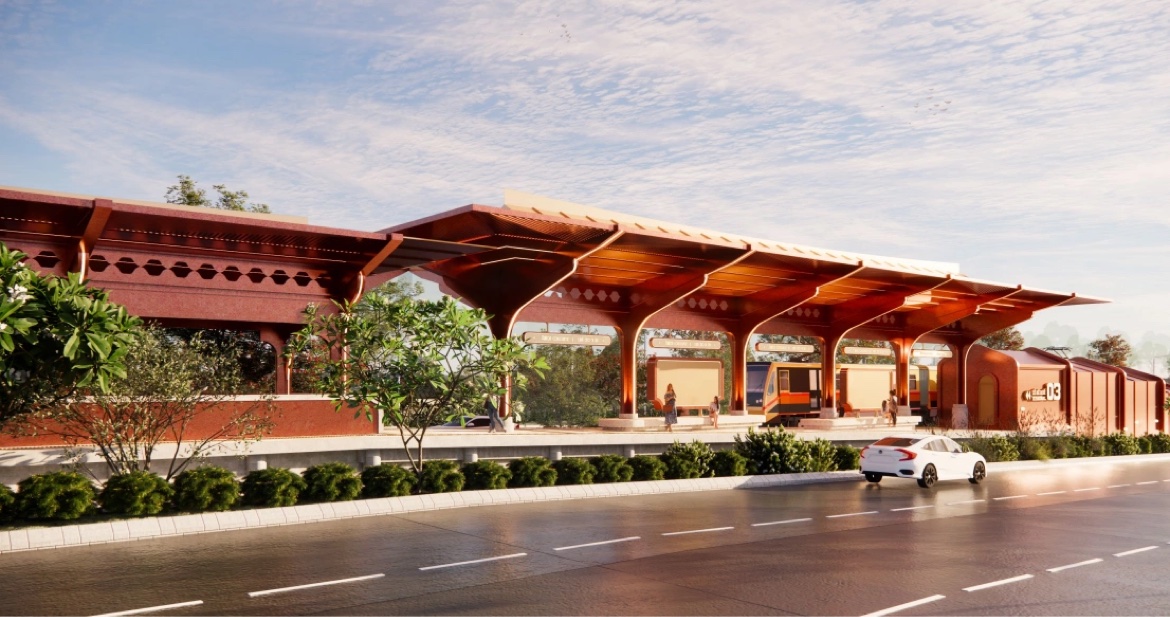 Phối cảnh ga Huế tuyến LRT Phú Quốc
